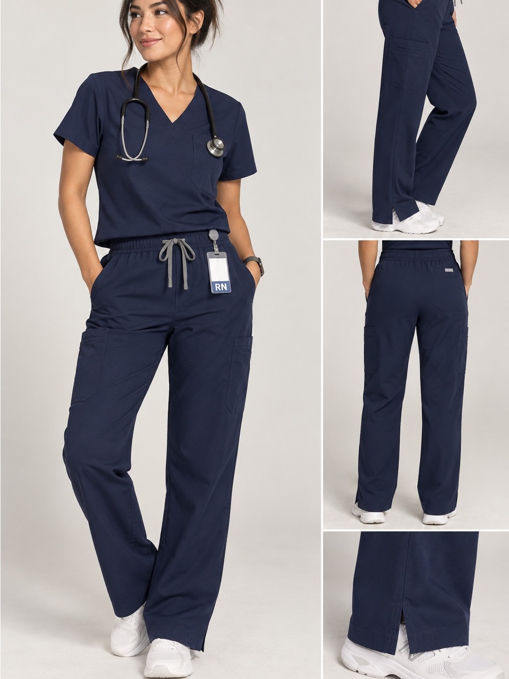 FIGS Yola Skinny Straight Leg Scrub Pants Navy XL TW2000 Technical Collection
